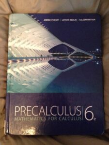 Precalculus textbook cover photo