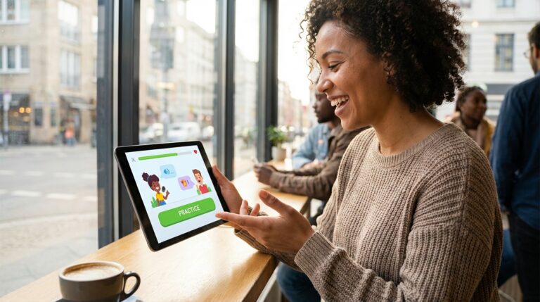 Interactive language learning