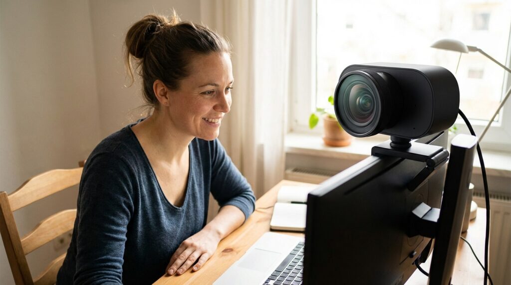 Webcams enhance online learning.