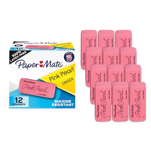 Paper Mate Pink Erasers Box