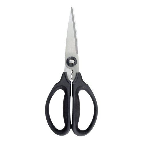 Black handle scissors tool