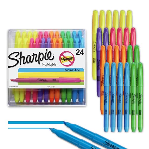 Colorful sharpie highlighters set