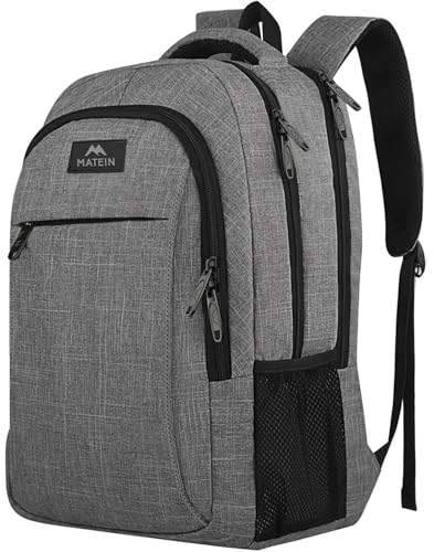 Gray backpack with zippers