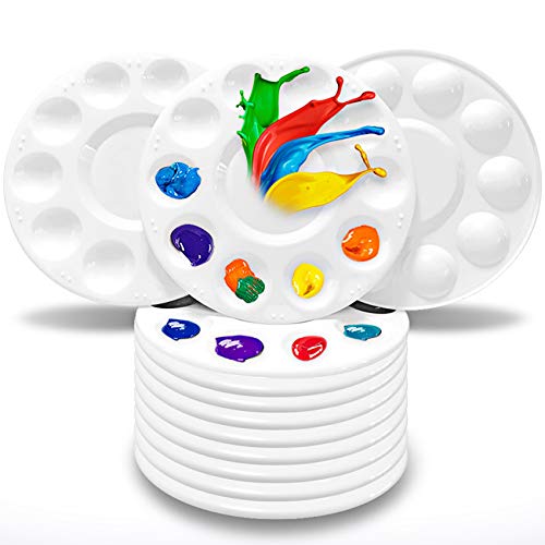 Colorful paint in palette