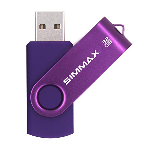 Purple USB flash drive