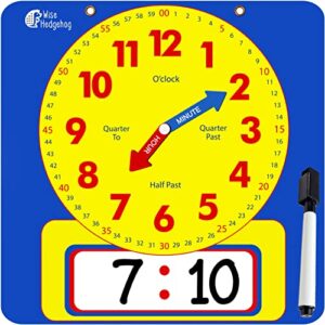 Colorful learning clock display