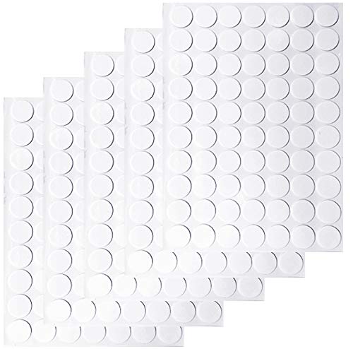 White round adhesive stickers