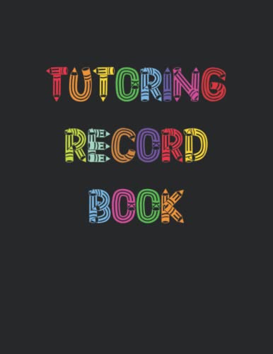 Colorful Tutoring Record Book