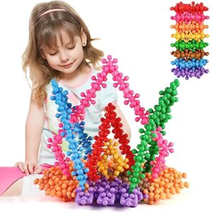 Colorful building toy creation
