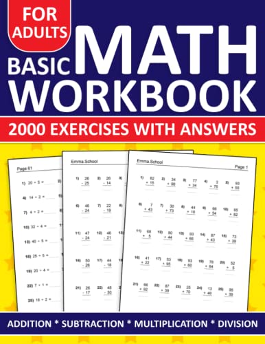 Basic Math Workbook Cover