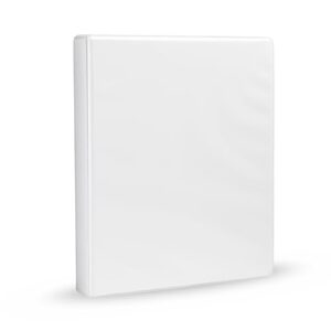 White binder with cover
