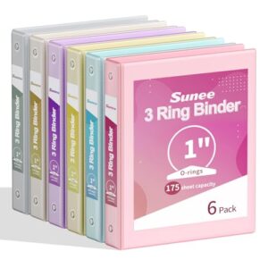 Colorful three ring binders
