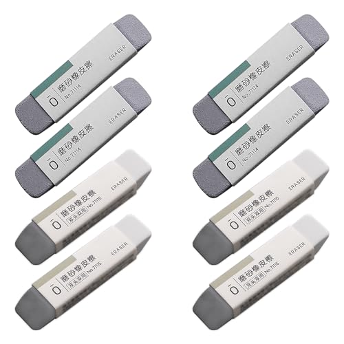 Erasers in different colors