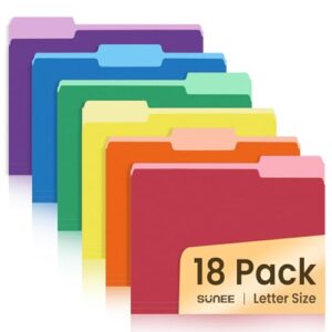 Colorful file folder set