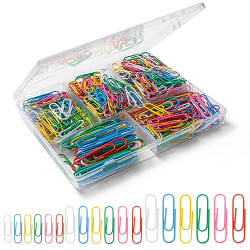 Colorful paper clip box