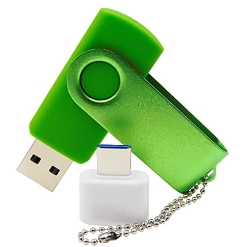 Green USB flash drive