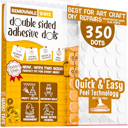 Double sided adhesive dots