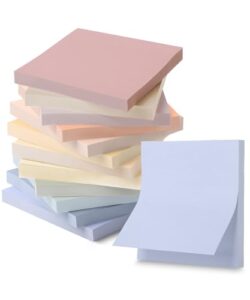 Colorful sticky note stack