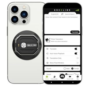 smartphone with translation app