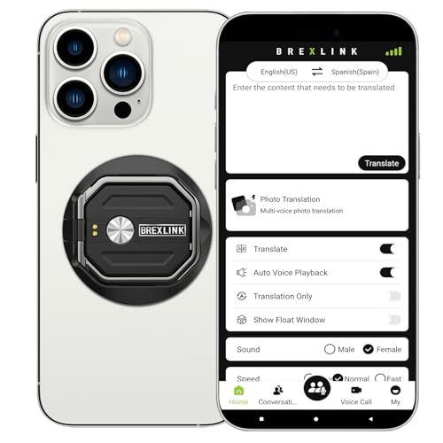 smartphone with translation app