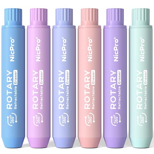 Colorful rotary erasers set