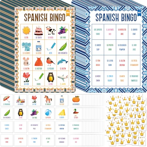 Spanish Bingo Game Cards