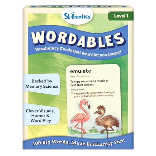 Vocabulary learning flashcards set