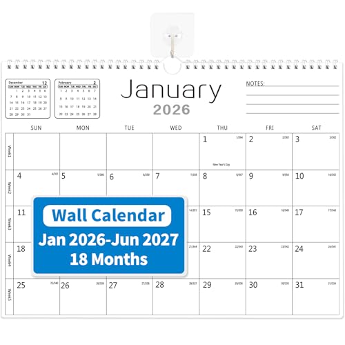 Wall Calendar January 2026