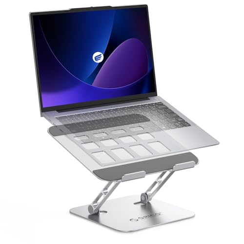 Laptop on adjustable stand