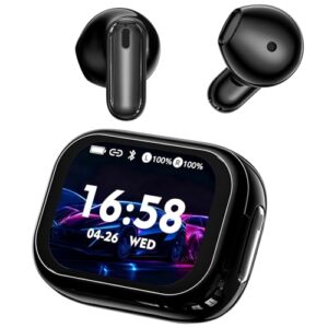 Wireless earbuds with display