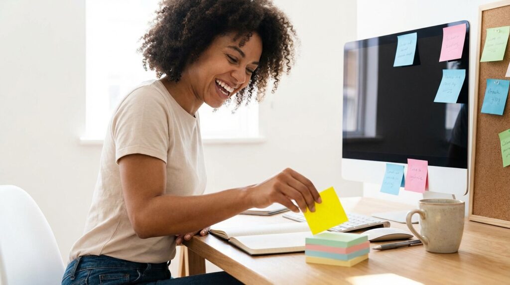 Colorful reminder notes