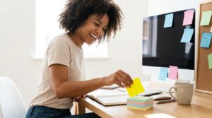 Colorful reminder notes