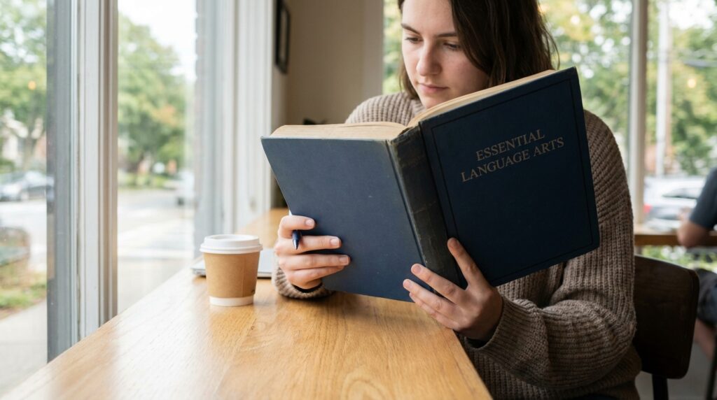 Language Arts textbooks.